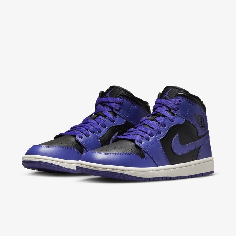 Air Jordan 1 Mid Purple Black BQ6472 051 Grailify